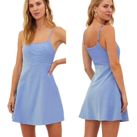 New! Beach Riot Sports Raelyn Active Dress With Short Attached Blue 26700 - Picture 2 of 11